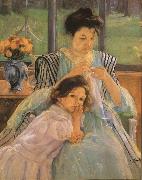 Mary Cassatt, Young Mother Sewing